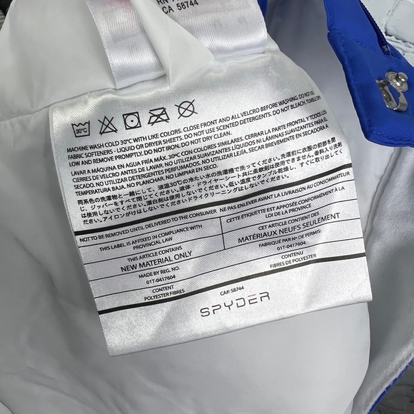 🚫SOLD! |•SPYDER•| Cobalt Blue Snowboard/Ski/Snow Pants 3M Thinsulate™ Insulated - Picture 15 of 16